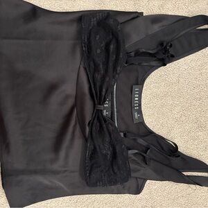 Lioness Midnight Black Lace Chemise